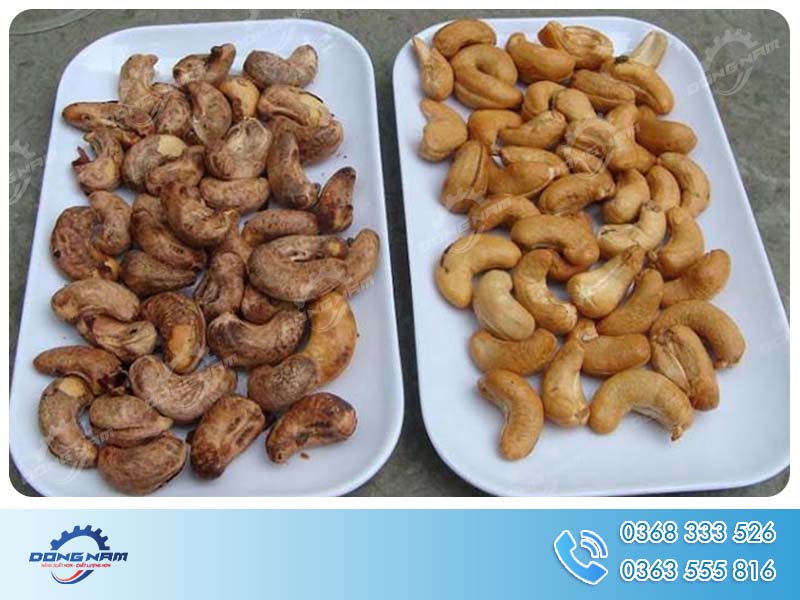 Hạt trước và sau khỉ rang