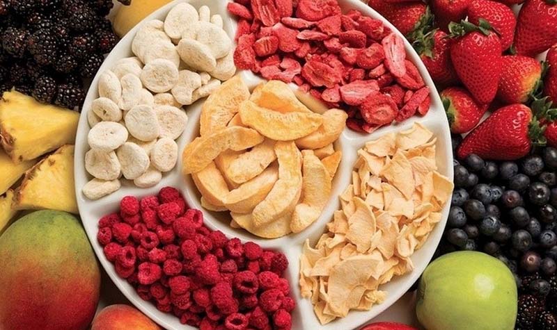 Trái cây sấy thăng hoa giữ màu sắc đẹp và dinh dưỡng cao