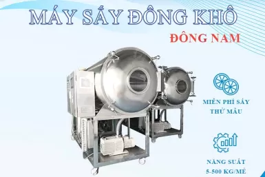 Máy sấy đông khô năng suất 5-500kg/mẻ giá tốt nhất Máy sấy đông khô năng suất 5-500kg/mẻ giá tốt nhất