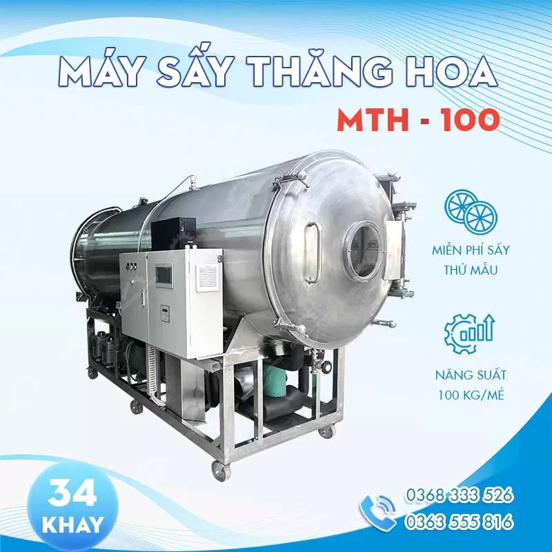 Máy sấy thăng hoa 100kg