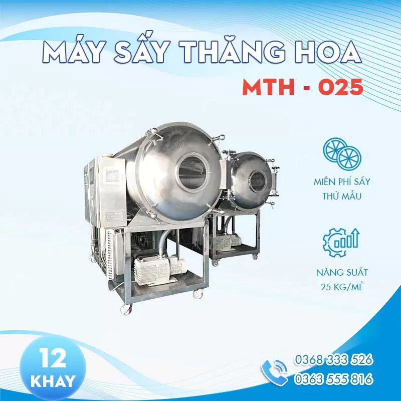 Máy sấy thăng hoa 25kg