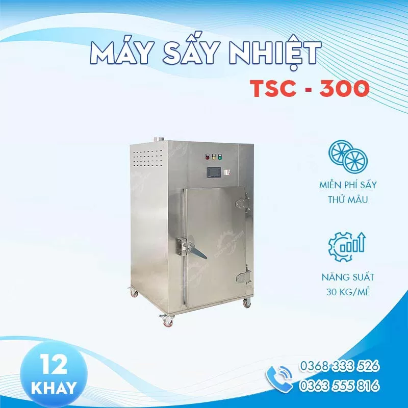 Máy sấy công nghiệp loại nhỏ TSC-300 sấy 30kg/mẻ giá ưu đãi