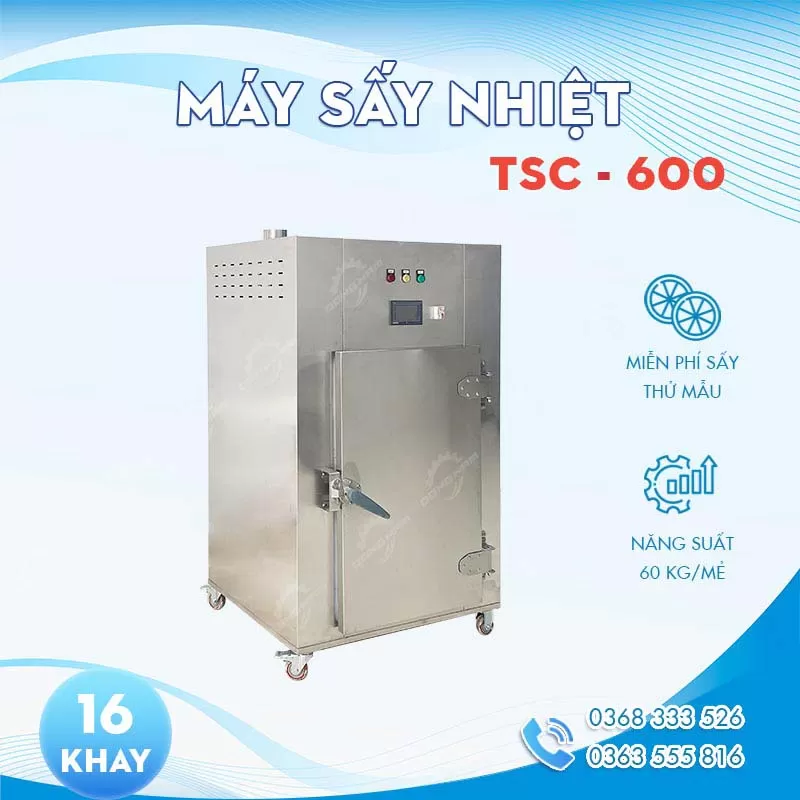 Máy sấy thực phẩm 16 khay