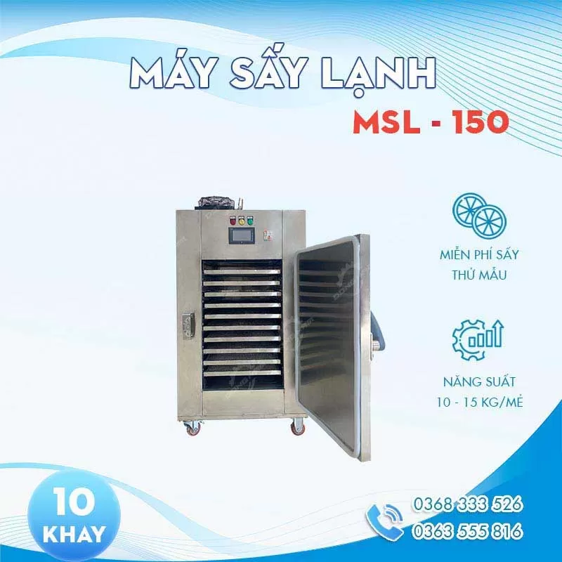 Máy sấy lạnh 15kg MSL-150 sấy khô nhanh, giữ màu đẹp