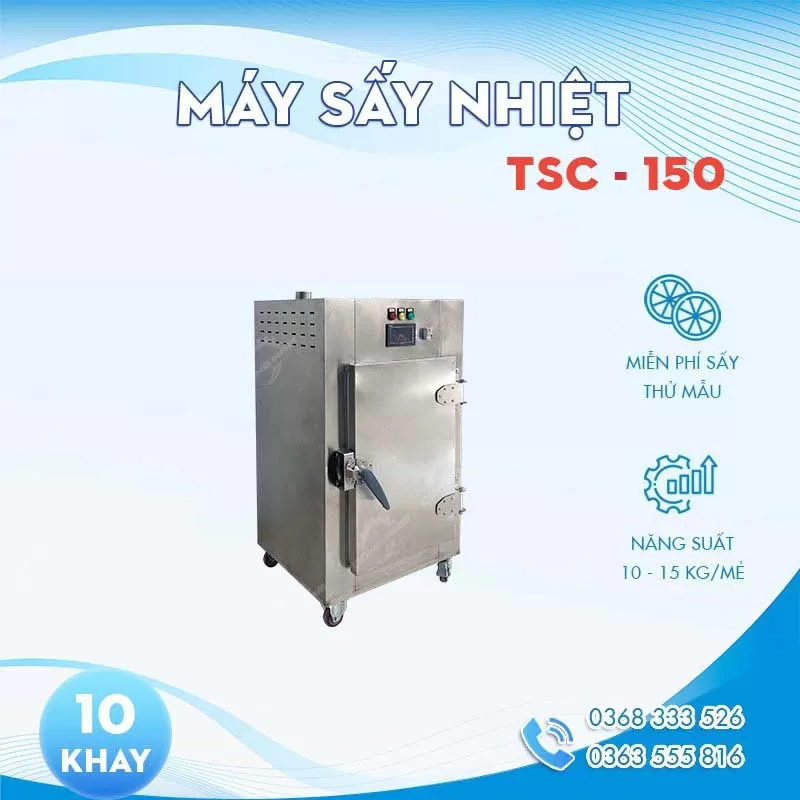 Máy sấy thực phẩm 10 khay